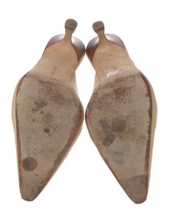 Manolo Blahnik Leather Mules