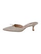 Manolo Blahnik Canvas Mules