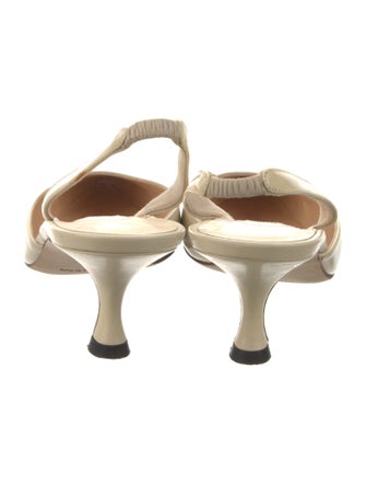 Manolo Blahnik Patent Leather Slingback Pumps