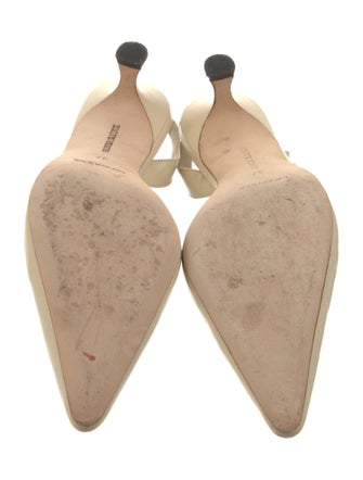 Manolo Blahnik Patent Leather Slingback Pumps