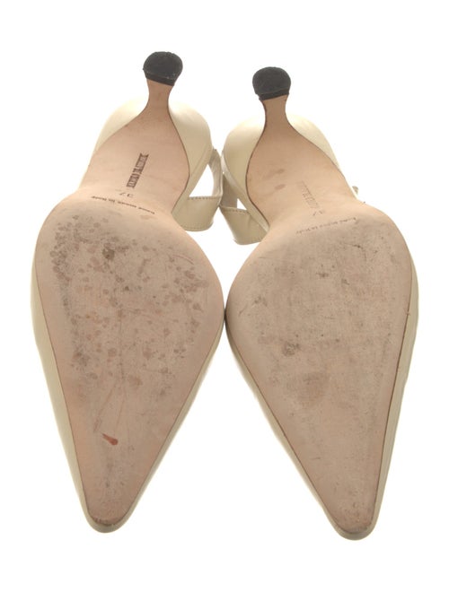 Manolo Blahnik Patent Leather Slingback Pumps