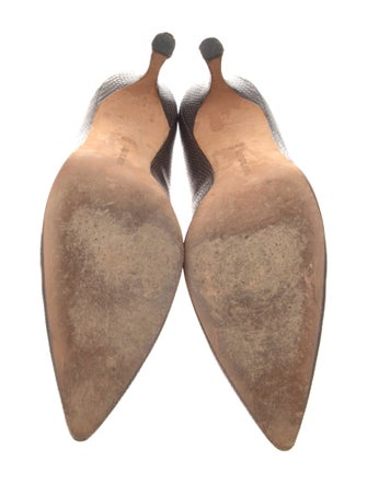 Manolo Blahnik Snakeskin Animal Print Pumps