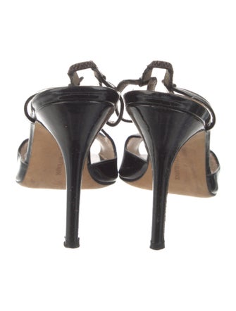 Manolo Blahnik Patent Leather Slingback Pumps