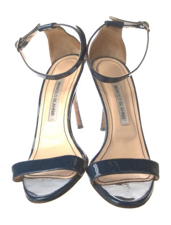 Manolo Blahnik Patent Leather Sandals