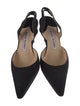Manolo Blahnik Satin Slingback Pumps