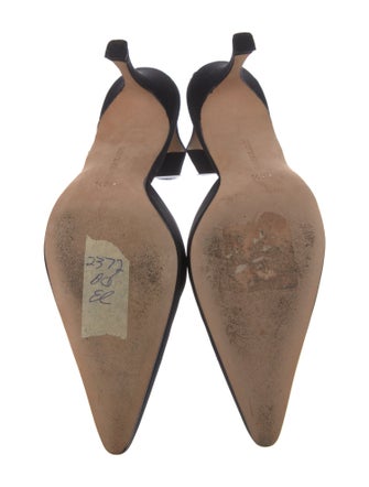 Manolo Blahnik Satin Slingback Pumps