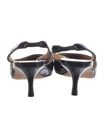 Manolo Blahnik Patent Leather Slingback Pumps