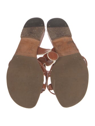 Manolo Blahnik Leather Slides