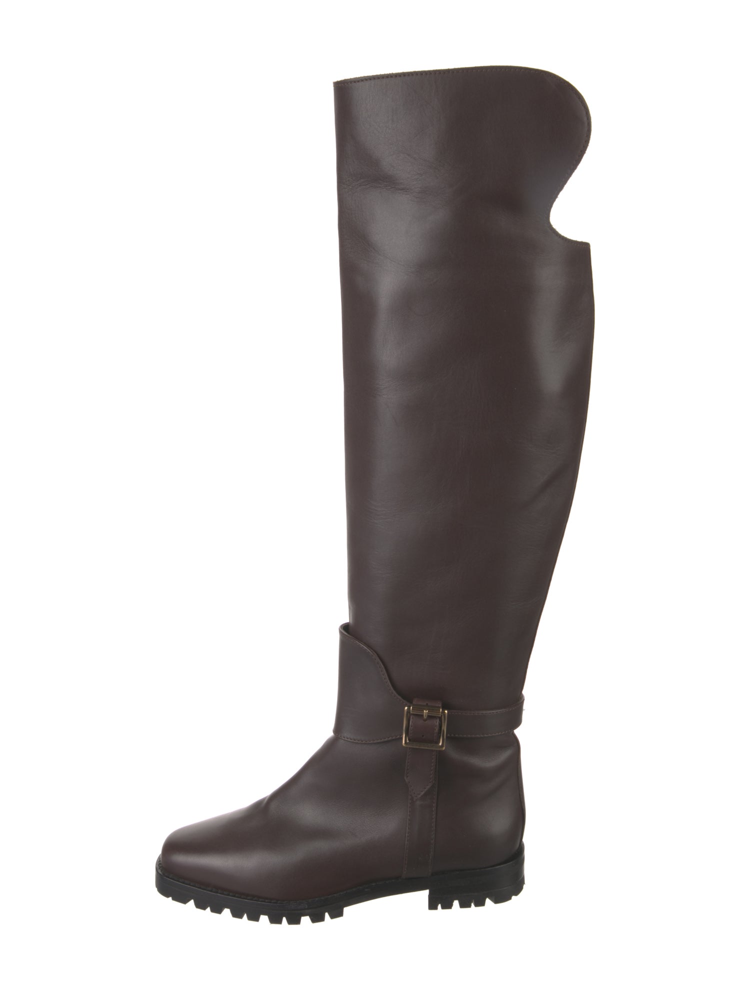 Manolo Blahnik Leather Rain Boots