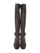 Manolo Blahnik Leather Rain Boots