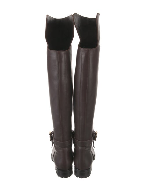 Manolo Blahnik Leather Rain Boots