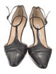Manolo Blahnik Leather T-Strap Pumps