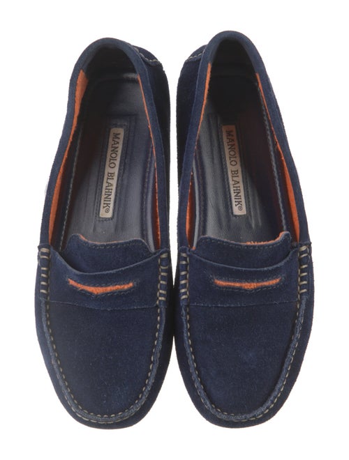 Manolo Blahnik Suede Loafers