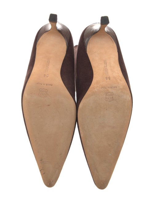 Manolo Blahnik Suede Sock Boots