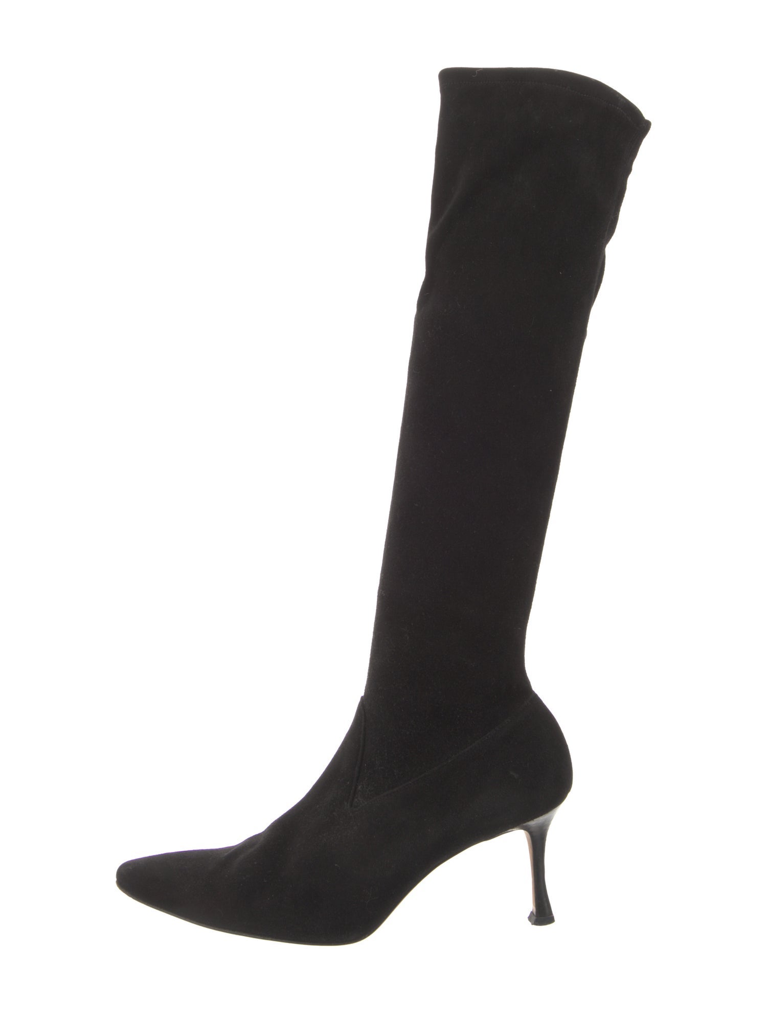 Manolo Blahnik Suede Sock Boots