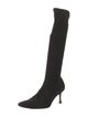 Manolo Blahnik Suede Sock Boots
