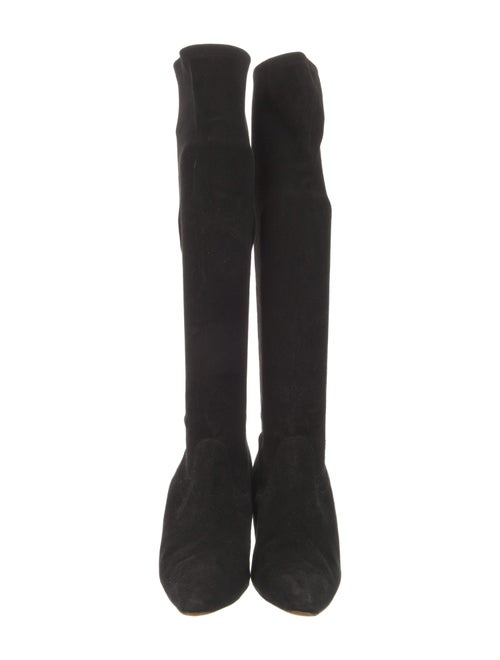 Manolo Blahnik Suede Sock Boots