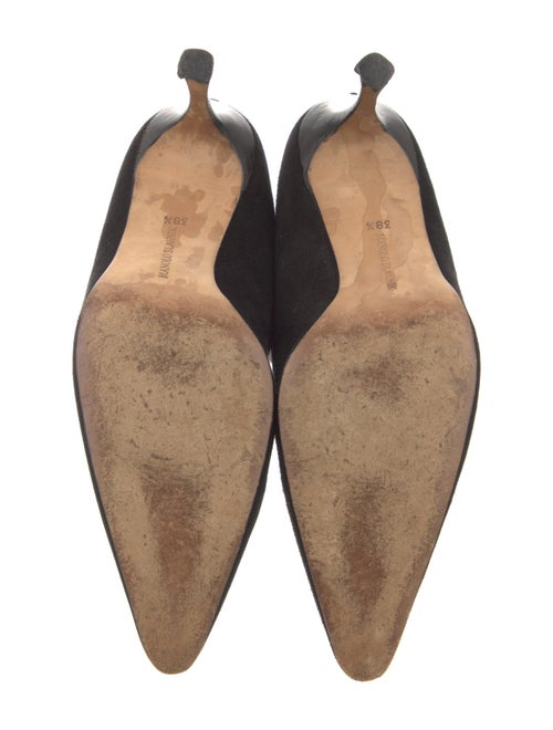 Manolo Blahnik Suede Sock Boots