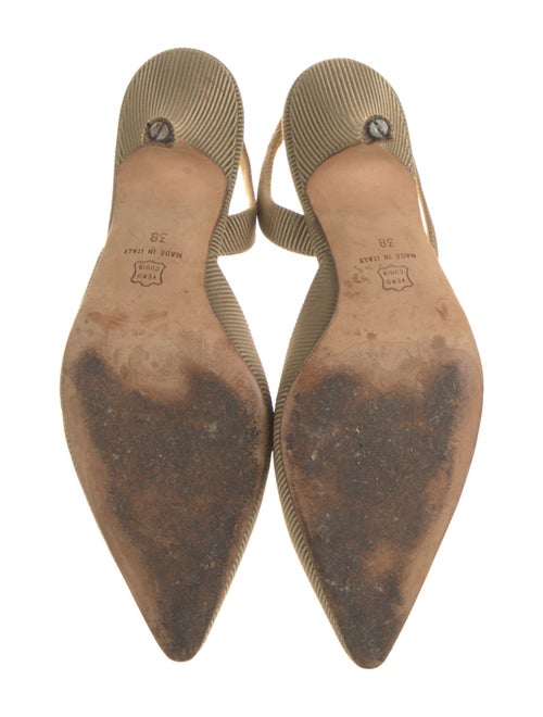 Manolo Blahnik Leather Slingback Pumps