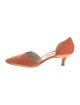 Manolo Blahnik Suede D'Orsay Pumps