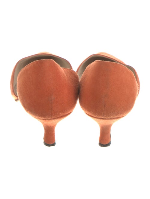 Manolo Blahnik Suede D'Orsay Pumps