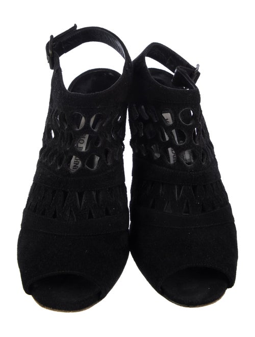 Manolo Blahnik Suede Slingback Sandals