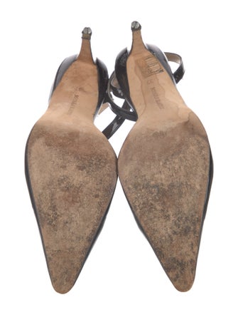 Manolo Blahnik Patent Leather Slingback Pumps