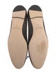 Manolo Blahnik Satin Bow Accents Ballet Flats