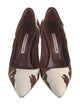 Manolo Blahnik Ponyhair Animal Print Pumps