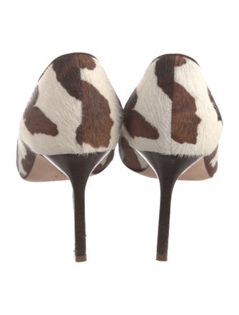 Manolo Blahnik Ponyhair Animal Print Pumps