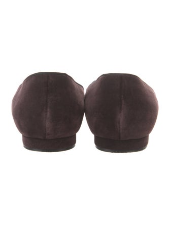 Manolo Blahnik Suede Flats