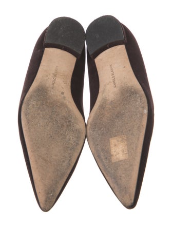 Manolo Blahnik Suede Flats