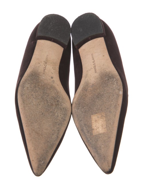 Manolo Blahnik Suede Flats