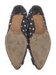 Manolo Blahnik Denim Polka Dot Print Flats