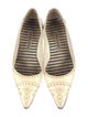 Manolo Blahnik Patent Leather Lasercut Accents Flats