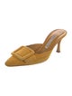 Manolo Blahnik Suede Mules