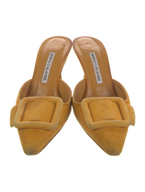 Manolo Blahnik Suede Mules