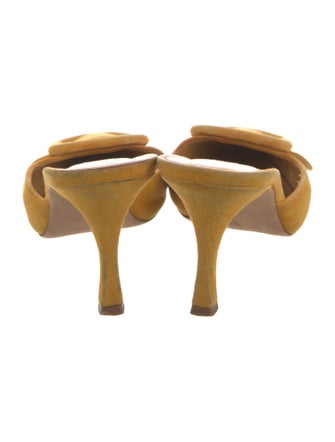 Manolo Blahnik Suede Mules