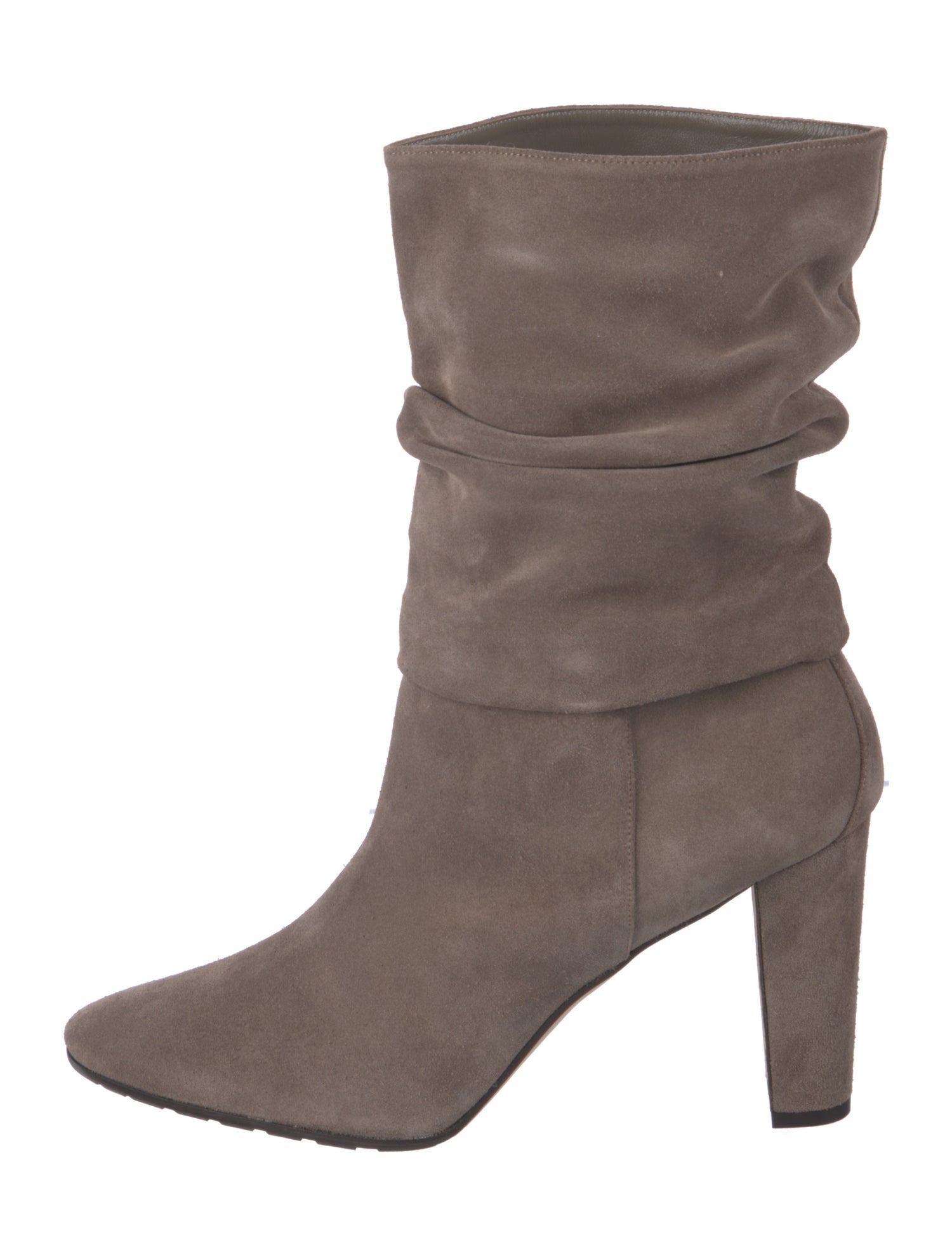 Manolo Blahnik Suede Slouch Boots