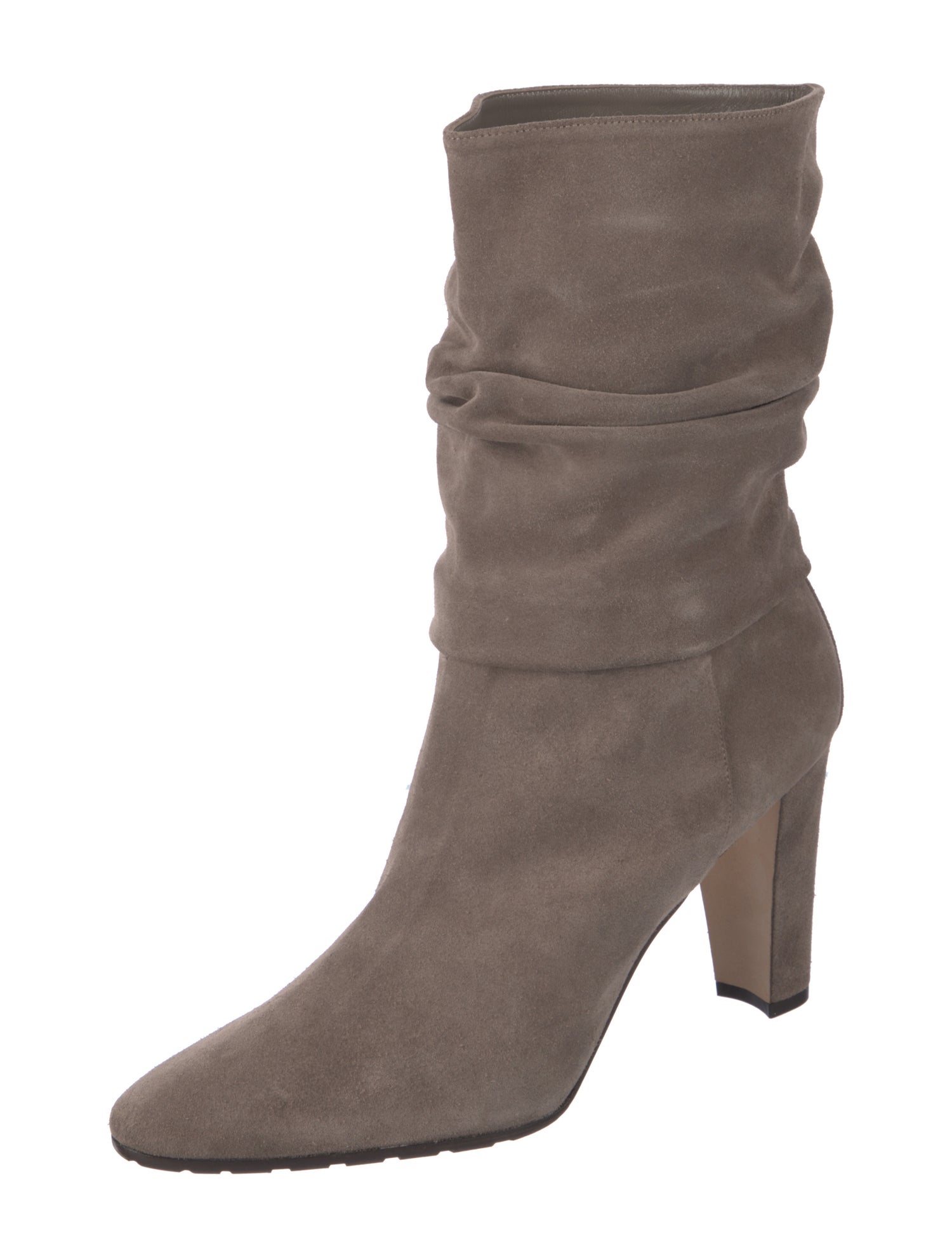Manolo Blahnik Suede Slouch Boots