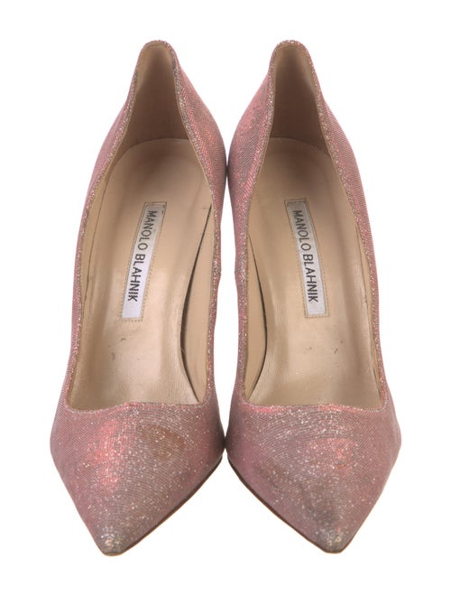 Manolo Blahnik Glitter Glitter Accents Pumps