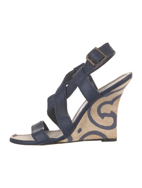 Manolo Blahnik Leather Slingback Sandals