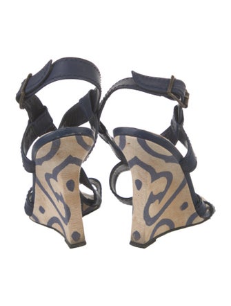 Manolo Blahnik Leather Slingback Sandals