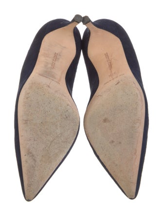Manolo Blahnik Suede Pumps