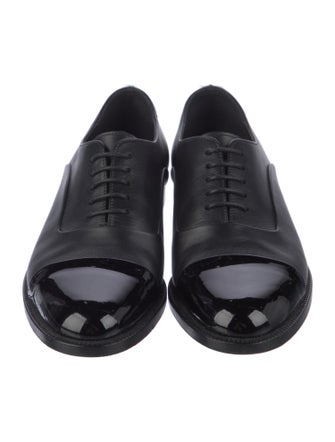 Manolo Blahnik Leather Oxfords
