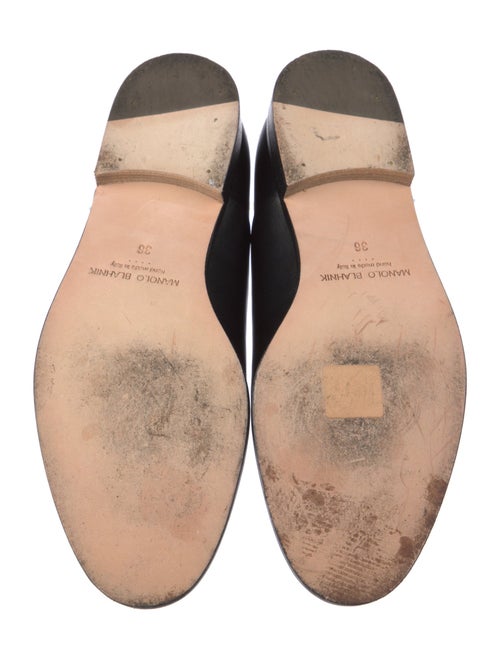 Manolo Blahnik Leather Oxfords
