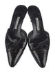 Manolo Blahnik Patent Leather Mules