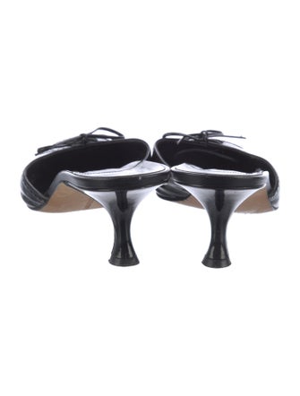 Manolo Blahnik Patent Leather Mules