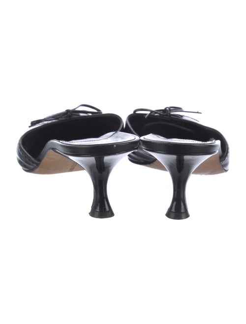 Manolo Blahnik Patent Leather Mules