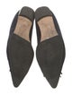 Manolo Blahnik Suede Bow Accents Ballet Flats
